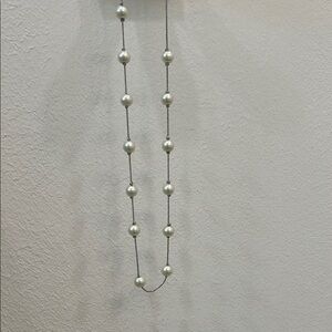 Altar'd State Silver and White Beaded Necklace